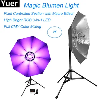 Высокий Яркий RGB 3в1 LED Magic Blumen Light LED 114шт 0,2 Вт DMX512 DJ Disco Stage Effect Light Мигающие Огни Танцевальный Цветной Клуб