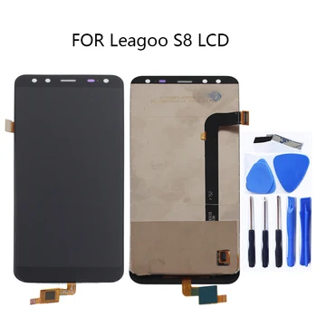 Высокое качество Для Leagoo S8 ЖК-дисплей Стеклянная панель Сенсорный экран дигитайзер В сборе Для Leagoo S8 Замена деталей ЖК-телефона