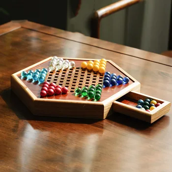 Высококачественные Разноцветные Мраморные Шашки Шахматный Набор Изящная Деревянная Шахматная Доска Классическая Семейная Детская Вечеринка, Играющая В Настольную Игру