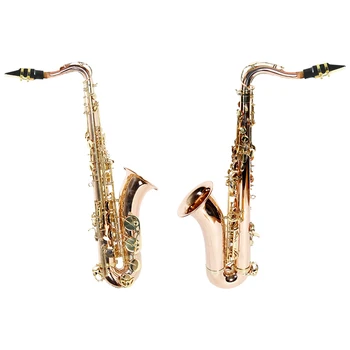 Высококачественный тенор-саксофон из золотой латуни