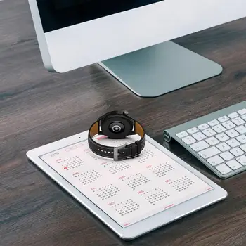 Деловой ремешок для часов, умные аксессуары, защита от пота, Утолщенный водонепроницаемый 22 мм для Huawei Watch Gt3, кожаный ремешок для часов, ремешок для часов