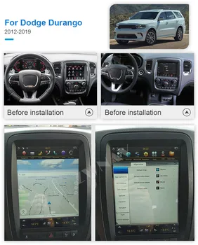 для Dodge Durango 2012 + Tesla стиль Android 9,0 автомобильный GPS навигация магнитола головное устройство Мультимедийный плеер
