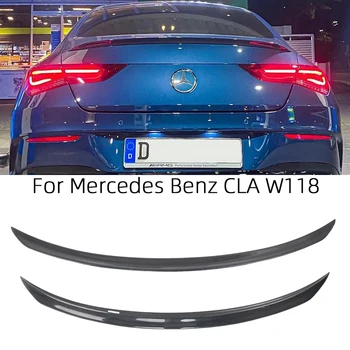Для Mercedes-Benz CLA W118 C118 C63 Стиль Задний Спойлер Из Углеродного Волокна, Крыло Багажника 2019-2023, FRP, Сотовая Ковка