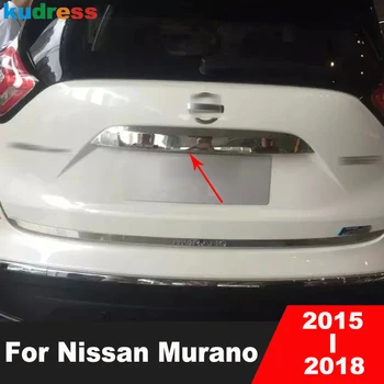 Для Nissan Murano 2015 2016 2017 2018 Хромированная отделка задней крышки багажника, Молдинг для задних ворот, Декоративная полоска, аксессуары для экстерьера автомобиля