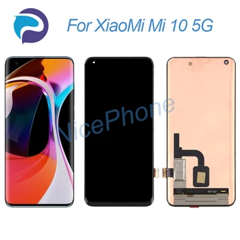Для XiaoMi Mi 10 5G ЖК-дисплей с Сенсорным экраном, Дигитайзер Замена M2001J2G, M2001J2I для XiaoMi Mi 10 5G Экран, ЖК-дисплей