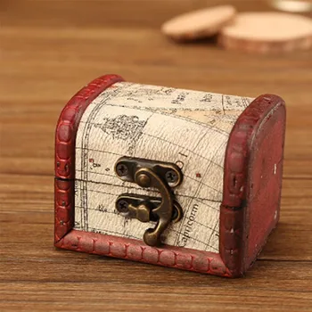 Европейская креативная деревянная коробка, ящик для хранения, антикварная шкатулка для ювелирных изделий, коробка для декоративного реквизита