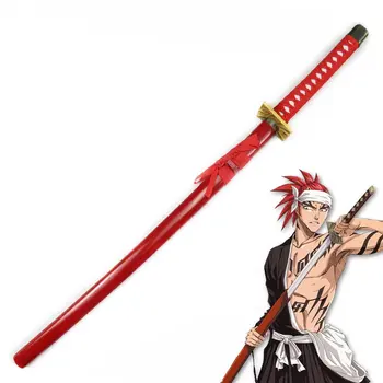 [Забавный] 100 см Косплей аниме Отбеливающее оружие Абарай Ренджи Катана деревянный меч модель костюмированной вечеринки аниме-шоу Японский меч самурая