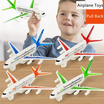 Игрушки-самолеты с откидывающейся спинкой, 4 шт./компл., куклы-самолетики, детская пластиковая модель самолета, Обучающая игрушка, подарки-головоломки для детей