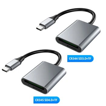 Кард-ридер 2 в 1 Type C 5Gps Высокоскоростной USB C Кард-ридер Type C 3,0 Порт SD TF Кард-ридер Подключи и играй для устройств USB C.