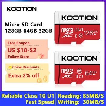 Карта памяти KOOTION T1 128 ГБ 64 ГБ 32 ГБ 16 ГБ Высокоскоростные Карты Micro SD Расширенного Хранилища для Android-Смартфонов Tablet Switch