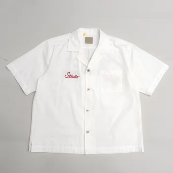 Классическая модная роскошная белая вышитая футболка с коротким рукавом GD