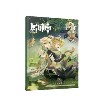 Книга комиксов Genshin Impact 64-страничный аниме-альбом 17x24 см цветная открытка Наксида/Ганью/Тарталья/Дилук книга манги