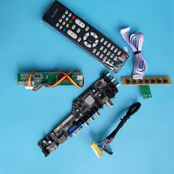 Комплект B154EW01 V пульт дистанционного управления 1CCFL Плата контроллера HDMI-совместимый ЖК-дисплей DVB-T DVB-C Телевизионная панель VGA 30pin USB AV цифровой 1280X800 15,4 