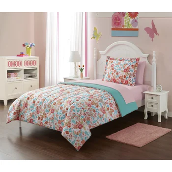 Комплект постельного белья Бабочка Цветок, 5 предметов, Кровать в мешке, Координирующий Комплект постельного белья для двоих