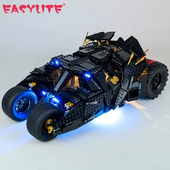 Комплект светодиодных ламп EASYLITE для бэтмобиля Tumbler 76240, автомобильные игрушки, конструкторы, Кирпичи, комплект освещения Без модели
