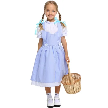 Костюмы Дороти для маленьких девочек, Косплей, Маленькая девочка, бабушка-волчица, Косплей, костюм для Хэллоуина, Карнавальное нарядное платье