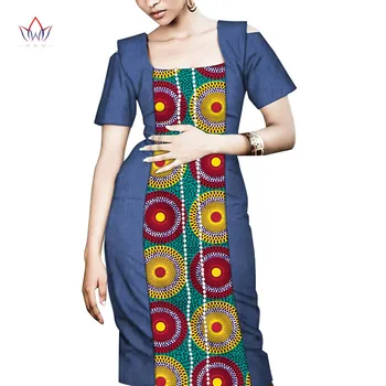 Летние Африканские платья для женщин, Vestidos, Ткань с квадратным принтом и жемчугом, Африканская одежда, Элегантная Тонкая Африканская одежда WY7556