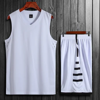 Летний новый мужской комплект баскетбольной майки, изготовленные на заказ баскетбольные шорты, тренировочная спортивная одежда, мужская баскетбольная форма, молодежный трикотаж