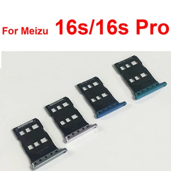 Лоток для sim-карт для Meizu 16S 16S Pro, держатель sim-карты, устройство чтения SD-карт, запасные части