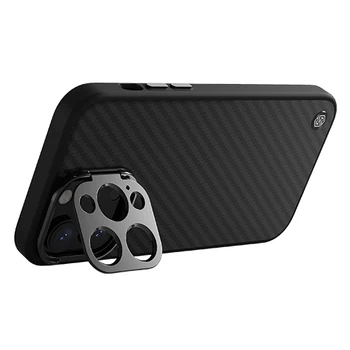 Магнитный чехол Conelz серии Kevlar для iPhone pro 14 Pro с металлическим кольцом для камеры, обернутым по краю, для iPhone 14 pro max Case