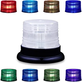 Мигалка Полицейская Стробоскопическая лампа 8 цветов Регулируемая Аварийная Вращающаяся стробоскопическая лампа Магнитное основание для автомобильного прикуривателя