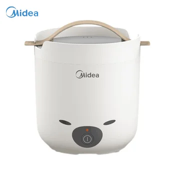 Мини-многофункциональная электрическая плита Midea объемом 1,3 л С внутренним горшком из нержавеющей стали для приготовления на пару, кухонная посуда