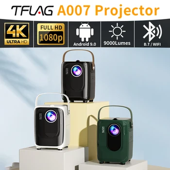Мини-проектор TFlag A003 Full HD 1080P С поддержкой 4K 300ANSI WiFi BT5.0 Портативный Проектор Для Домашнего Офиса, Кинотеатра на Открытом Воздухе