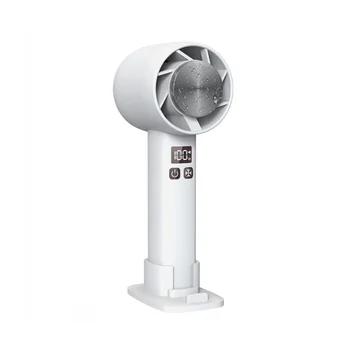 Мини ручной вентилятор Полупроводниковый холодильный 1800 мАч портативный USB-вентилятор воздушного охлаждения с подставкой для телефона для дома на открытом воздухе-A