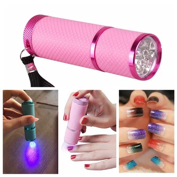 Мини-УФ-Светодиодная лампа, УФ-светодиодная лампа, сушилка для ногтей для гелевых ногтей, 9 светодиодных Фонариков, Портативная сушилка для ногтей, инструменты для дизайна ногтей, УФ-свет