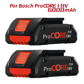 Модернизированный литий-ионный аккумулятор 18V 6.0Ah для Procore 1600A016GB для Аккумуляторной дрели Bosch 18 Volt Max, 2100 встроенных ячеек