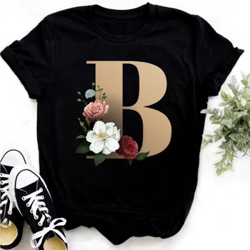 Модная Женская футболка с забавным 3D буквенным принтом, Футболки с круглым вырезом и коротким рукавом, Летняя Горячая Уличная Одежда, Черные топы в стиле Харадзюку Оверсайз