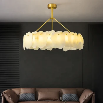 Модные лампы для украшения дома, Мраморная Роскошная люстра, Креативный дизайн, подвесной светильник Alamaster