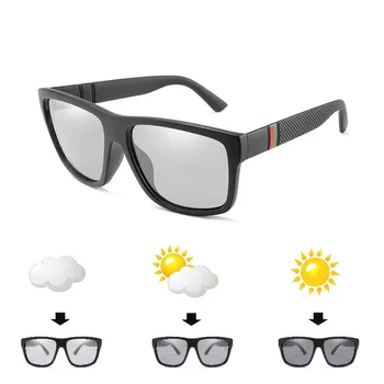 Модные Фотохромные Солнцезащитные очки Polaroid, Мужские Поляризованные очки, Меняющие цвет, Спортивное вождение, Солнцезащитные очки UV400 для мужчин