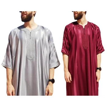 Мужская Исламская одежда, Арабский халат, Халат-кафтан, Этнический Халат, Исламский халат, Кафтан, Праздничная одежда для мужчин, Прямая поставка