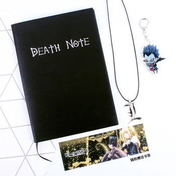 Набор блокнотов A5 Anime Death Note, Кожаный журнал, Коллекционный блокнот Death Note, Школьный большой журнал на тему аниме