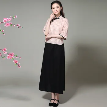 Набор из 7 цветов Для Сцены Hanfu, Женский костюм, Студенческий костюм в китайском стиле, Ретро-Республиканский костюм, художественное платье