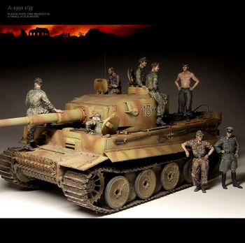 Наборы моделей солдата из смолы 1/35, бесцветная и собранная самостоятельно фигурка A-1391