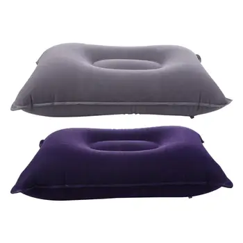 Надувная подушка для наружного воздуха, Защитная для Шеи, Утолщенная, Стекающаяся, Надувная Подушка Для Сна, Сжимаемое Туристическое Снаряжение Для Кемпинга