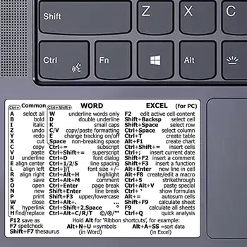 Наклейка для быстрого доступа к компьютеру из ПВХ для Apple Windows, наклейка для быстрого доступа к компьютерной клавиатуре Для Photoshop/Lightroom