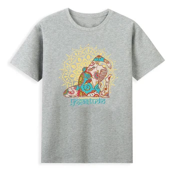 Новая женская футболка с графическим принтом Для Йоги, Серая футболка, Модная рубашка в стиле Харадзюку, Летняя спортивная футболка для Йоги, Женские Топы Высокого Качества