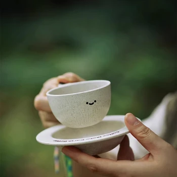 Новая креативная Чашка Earth, Безопасная термостойкая Чашка для Питья, Изысканный Набор Для Послеобеденного Чая, Кофейная Чашка с Блюдцем, Чашка для кофейной гущи