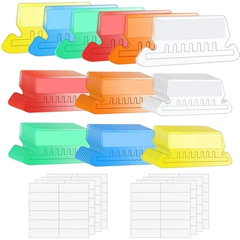 НОВИНКА-120 комплектов разноцветных подвесных вкладок для папок с пустыми вставками 2 дюйма Пластиковых подвесных вкладок для папок