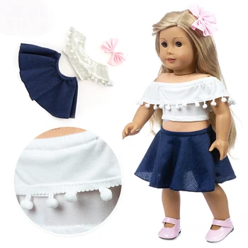 Новое стильное платье подходит для американской куклы 18 