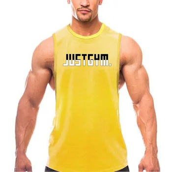 Новые мужские футболки без рукавов для бодибилдинга и фитнеса, Удобный дышащий тренировочный жилет, впитывающий пот, одежда для спортзала
