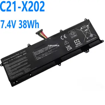Новый Аккумулятор для ноутбука C21-X202 Для Asus VivoBook S200 S200E X201 X201E X202 X202E S200E-CT209H S200E-CT182H S200E-CT1 7,4 V 38Wh