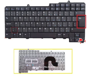 Новый ноутбук с английской клавиатурой для DELL Latitude D520 D520N D530 PP17L, черная клавиатура для ноутбука