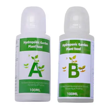 Общие питательные вещества для гидропоники A + B, Состоящие из двух частей, Жидкие питательные вещества для выращивания растений, Набор пищевых растворов для растений, Удобрение для быстрого укоренения