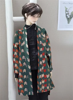 Одежда для куклы BJD подходит для размера 1/3 1/4 POPO68Uncle размер малахитово-зеленый дизайн имитация шелкового пояса кардиган аксессуары для куклы