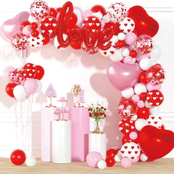Один шт, Красный Свадебный воздушный шар с надписью LOVE, украшение свадебного зала, воздушный шар из алюминиевой пленки, Признание в любви, цепочка из воздушных шаров