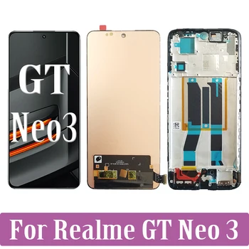 Оригинальный AMOLED Для OPPO Realme GT Neo 3 Neo3 RMX3563 RMX3561 RMX3560 RMX3562 ЖК-дисплей с Сенсорным экраном и Цифровым Преобразователем В Сборе